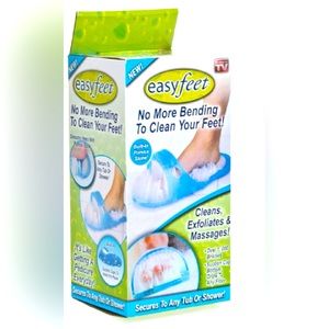 NWT NIB As Seen on TV Wash your feet Portable Foot Scrubber! spa Product Suction